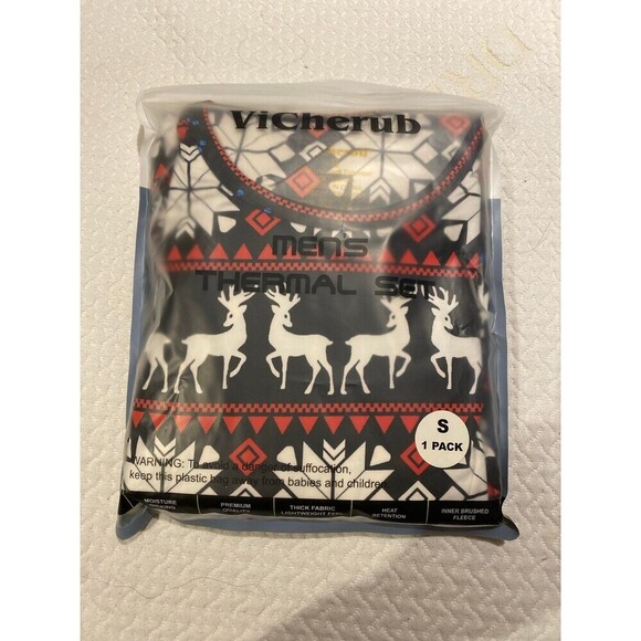 ViCherub Men's Thermal Underwear Set
Long Johns Fleece Size Small - Picture 1 of 7